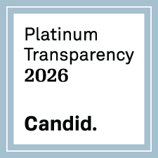 Platinum Transparency 2026 award, Candid logo.